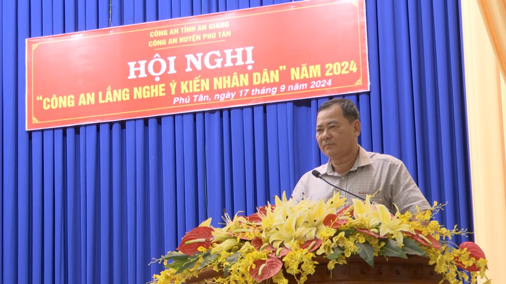Phú Tân tổ chức Hội nghị “ Công an lắng nghe ý kiến nhân dân” năm 2024