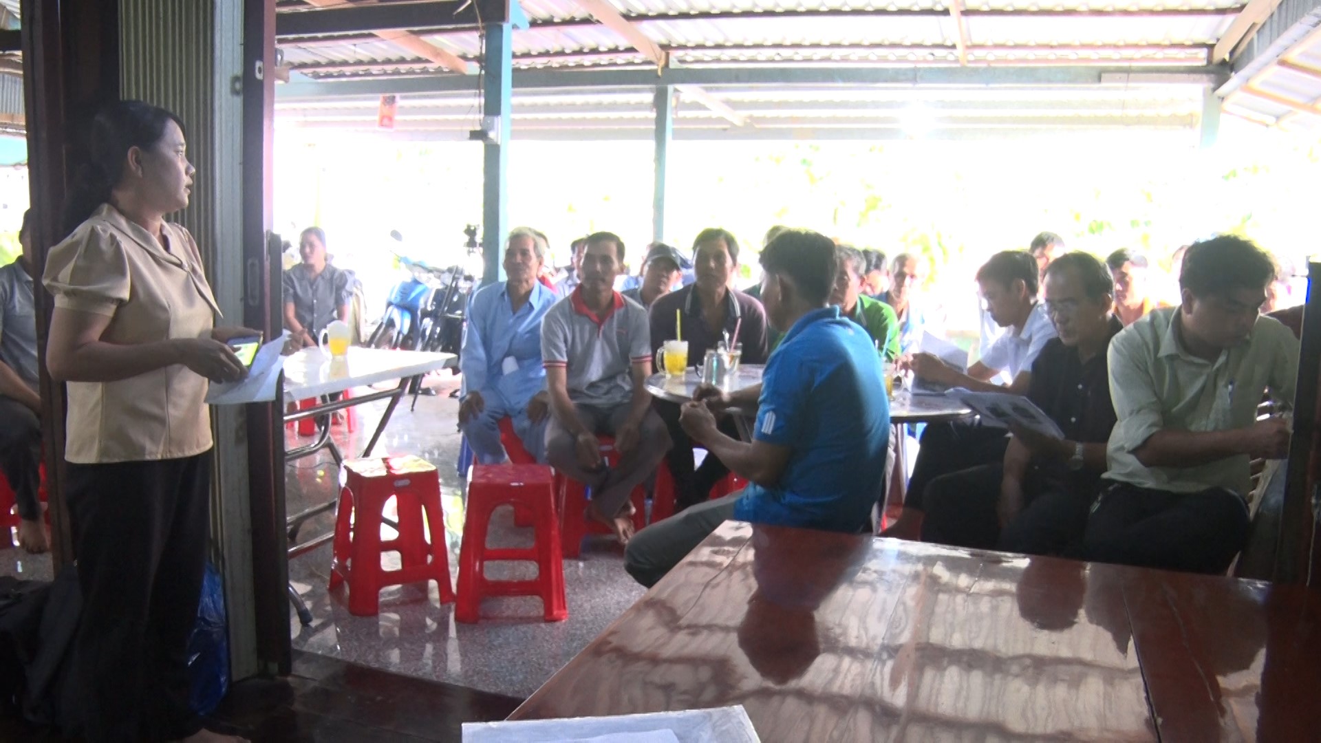 Phú Tân hội thảo tổng kết mô hình xử lý ra hoa và nuôi trái mít thái chiang rai theo tiêu chuẩn VIETGAP