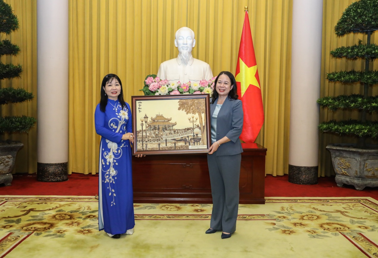 Phó Chủ tịch nước Võ Thị Ánh Xuân gặp mặt, biểu dương Đoàn đại biểu gương điển hình tỉnh An Giang