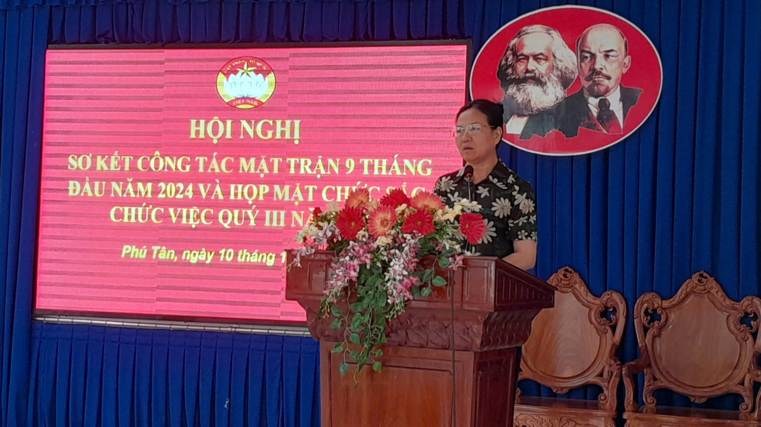 Huyện ủy Phú Tân Họp mặt chức sắc, chức việc, tín đồ các tôn giáo Quý III năm 2024