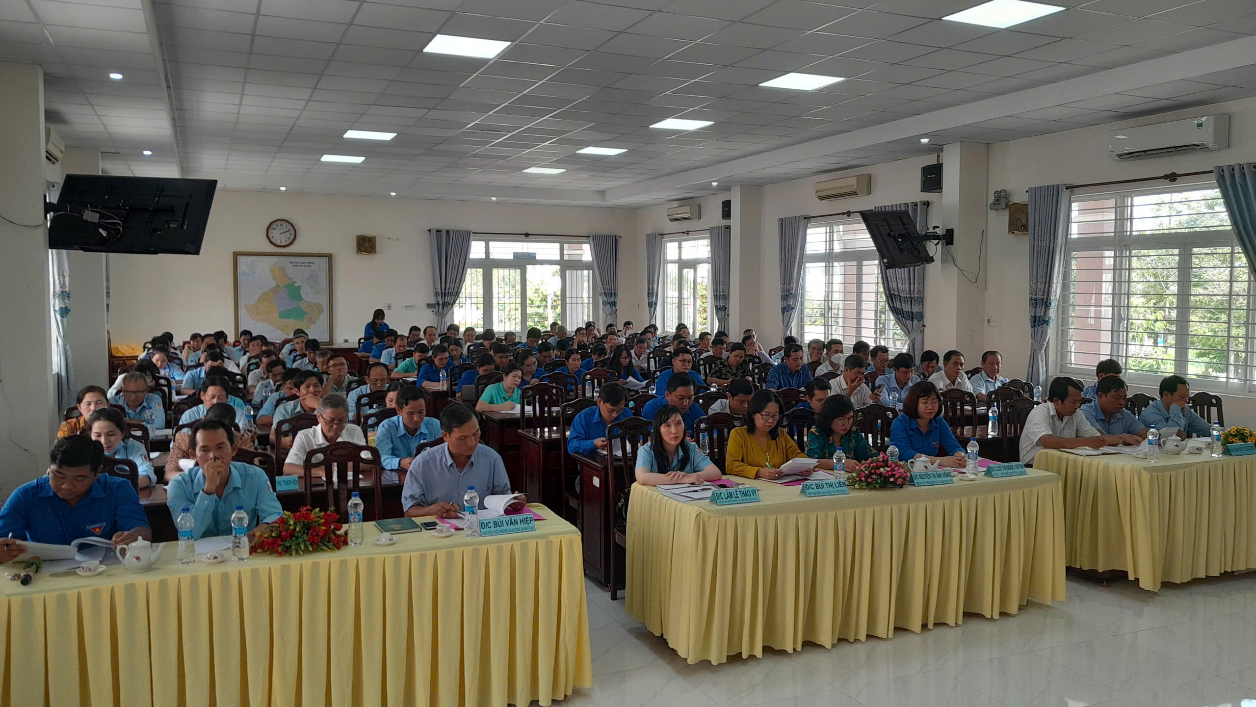 Huyện đoàn Phú Tân tổng kết công tác Đoàn - Đội trường học năm học 2023 – 2024