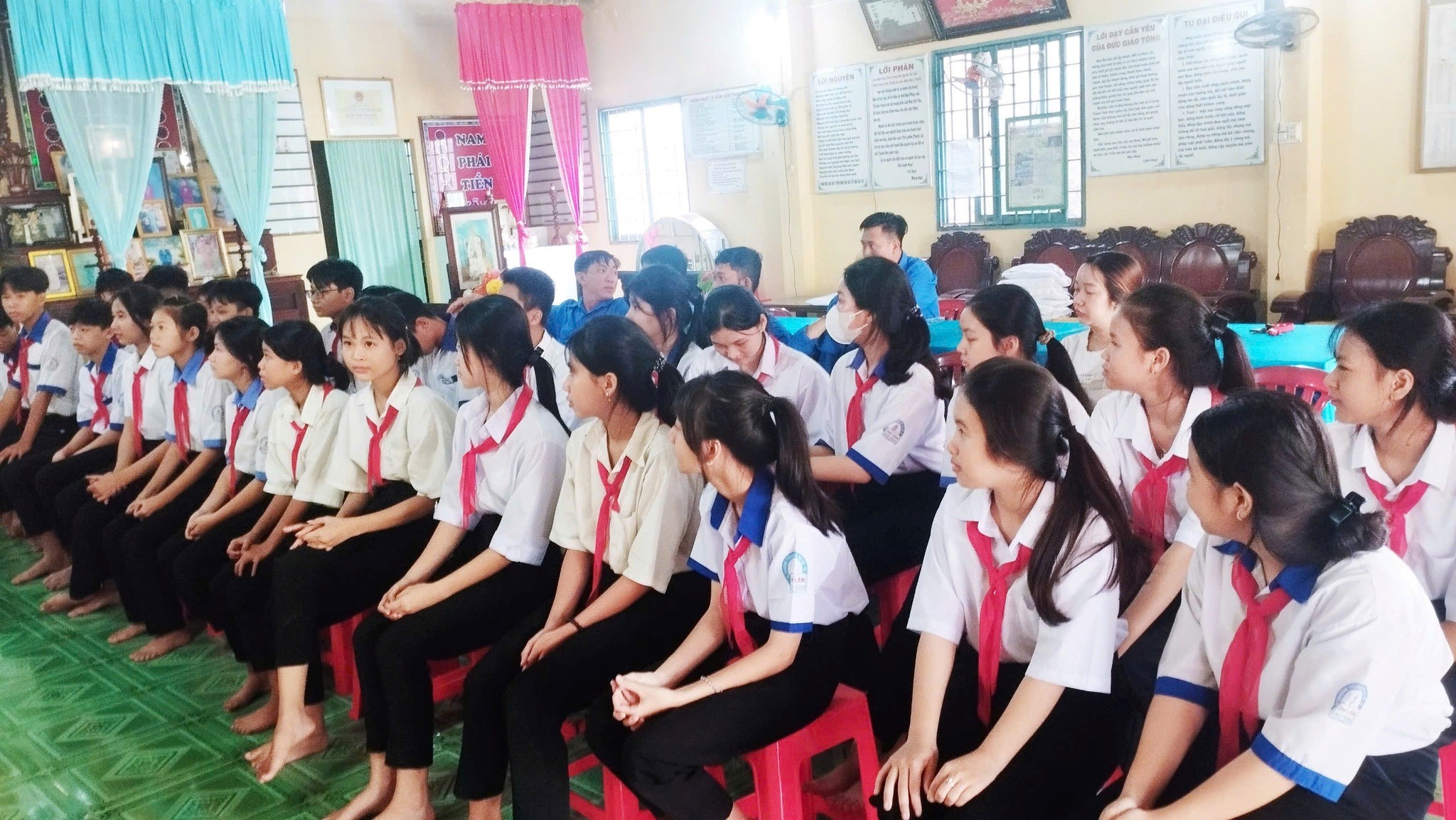 Huyện đoàn Phú Tân ra mắt Đội hình tuyên truyền, giới thiệu di tích lịch sử “Thánh thất Cao Đài Phú Lâm”