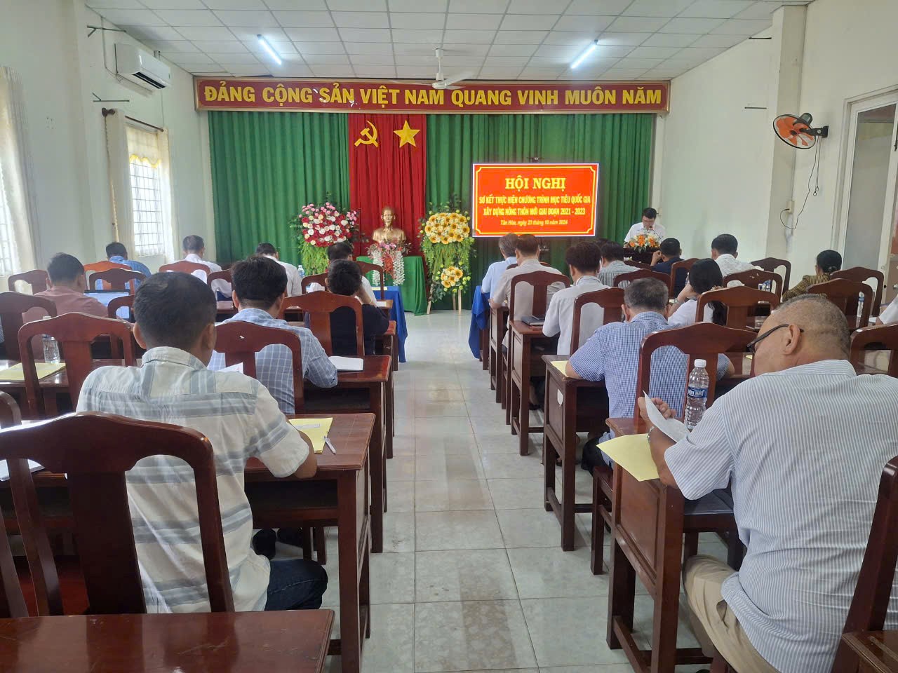 Tân Hòa sơ kết Chương trình Mục tiêu quốc gia xây dựng nông thôn mới, giai đoạn 2021 - 2023